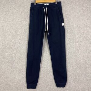 Reigning Champ Pants Mens Small Navy Blue Midweight Terry Slim Sweatpants